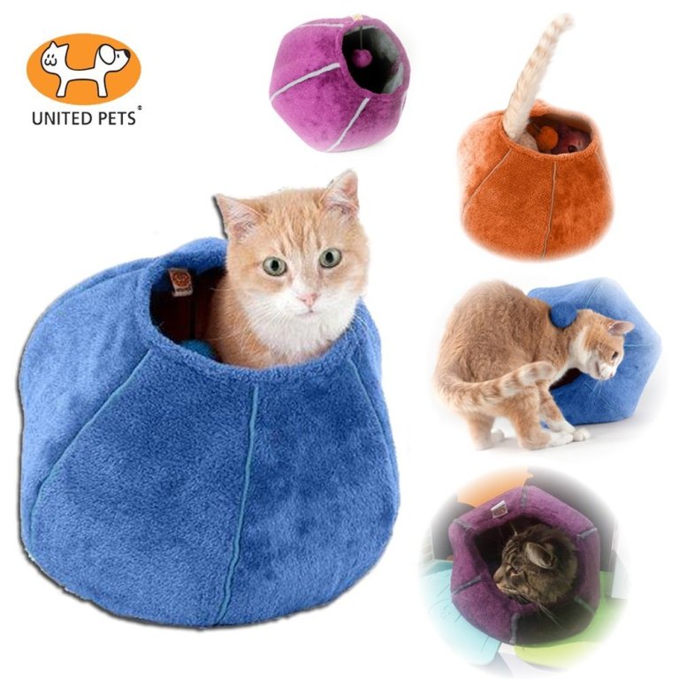 Buy Online United Pets Kitty Cat Cozy Cave &amp; Bed